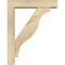 Ekena Millwork Funston Block Rough Sawn Bracket w/ Offset Brace, Douglas Fir, 4"W x 14"D x 18"H BKT0402X14X18FST05RDF - alternate 4